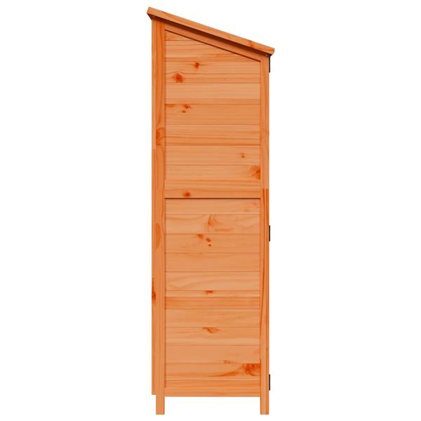 Grote foto vidaxl tuinschuur bruin 106 5 x 56 x 176 cm bewerkt hout tuin en terras tuinhuisjes en blokhutten
