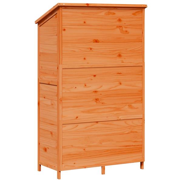 Grote foto vidaxl tuinschuur bruin 106 5 x 56 x 176 cm bewerkt hout tuin en terras tuinhuisjes en blokhutten