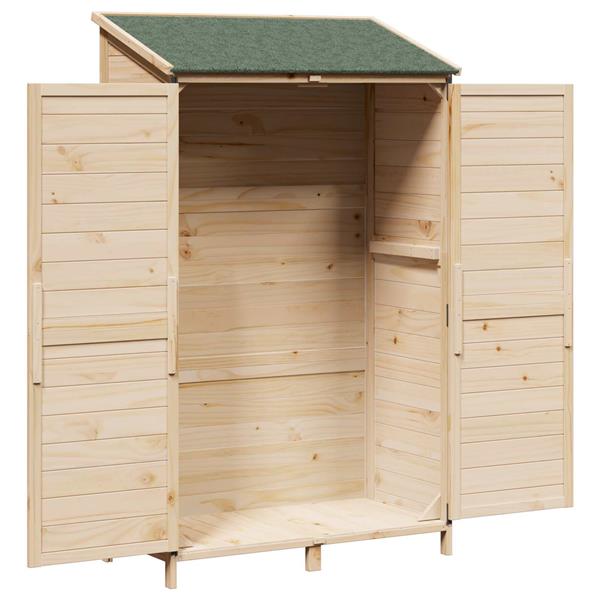 Grote foto vidaxl tuinschuur naturel 106 5 x 56 x 176 cm bewerkt hout tuin en terras tuinhuisjes en blokhutten