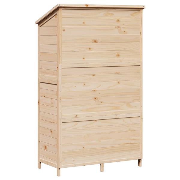 Grote foto vidaxl tuinschuur naturel 106 5 x 56 x 176 cm bewerkt hout tuin en terras tuinhuisjes en blokhutten
