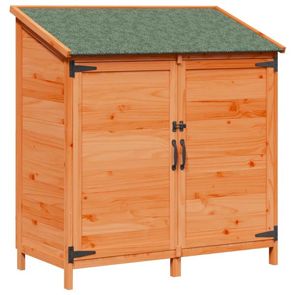 Grote foto vidaxl tuinschuur bruin 106 5 x 56 x 113 5 cm bewerkt hout tuin en terras tuinhuisjes en blokhutten