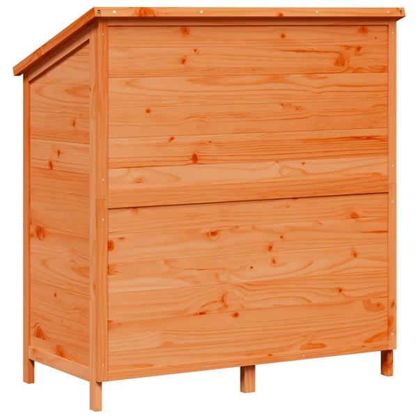 Grote foto vidaxl tuinschuur bruin 106 5 x 56 x 113 5 cm bewerkt hout tuin en terras tuinhuisjes en blokhutten