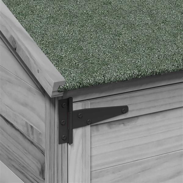 Grote foto vidaxl tuinschuur grijs 106 5 x 56 x 113 5 cm bewerkt hout tuin en terras tuinhuisjes en blokhutten