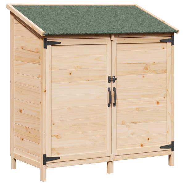 Grote foto vidaxl tuinschuur naturel 106 5 x 56 x 113 5 cm bewerkt hout tuin en terras tuinhuisjes en blokhutten