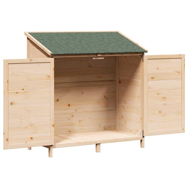 Grote foto vidaxl tuinschuur naturel 106 5 x 56 x 113 5 cm bewerkt hout tuin en terras tuinhuisjes en blokhutten