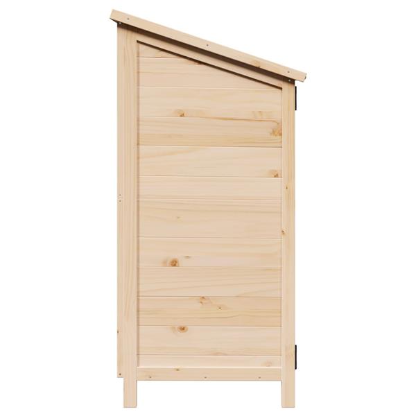 Grote foto vidaxl tuinschuur naturel 106 5 x 56 x 113 5 cm bewerkt hout tuin en terras tuinhuisjes en blokhutten