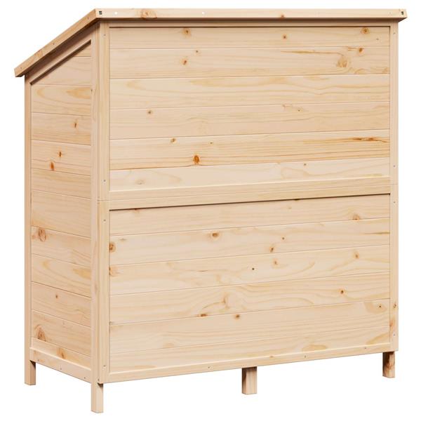 Grote foto vidaxl tuinschuur naturel 106 5 x 56 x 113 5 cm bewerkt hout tuin en terras tuinhuisjes en blokhutten