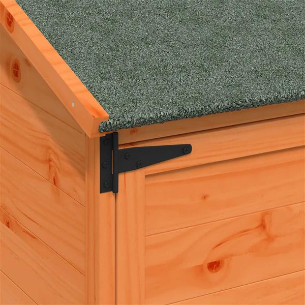 Grote foto vidaxl tuinschuur bruin 59 x 56 x 113 5 cm bewerkt hout tuin en terras tuinhuisjes en blokhutten