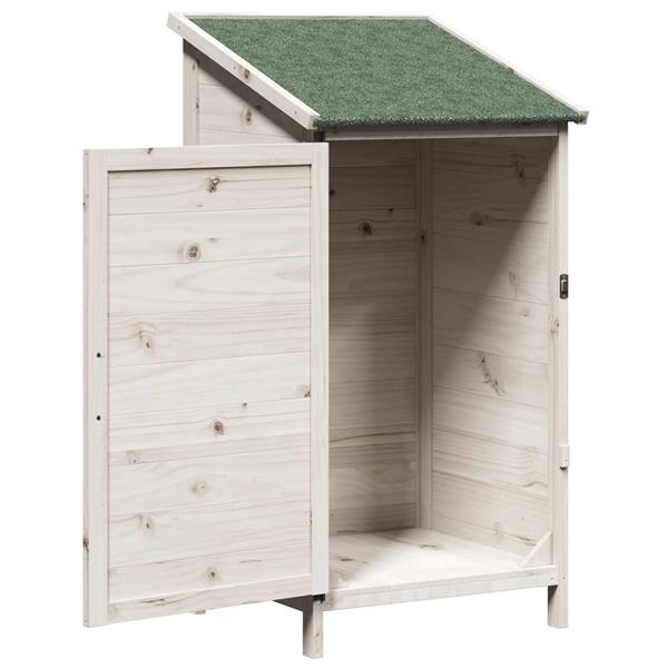 Grote foto vidaxl tuinschuur wit 59 x 56 x 113 5 cm bewerkt hout tuin en terras tuinhuisjes en blokhutten