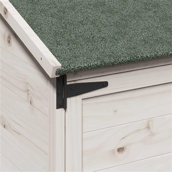 Grote foto vidaxl tuinschuur wit 59 x 56 x 113 5 cm bewerkt hout tuin en terras tuinhuisjes en blokhutten