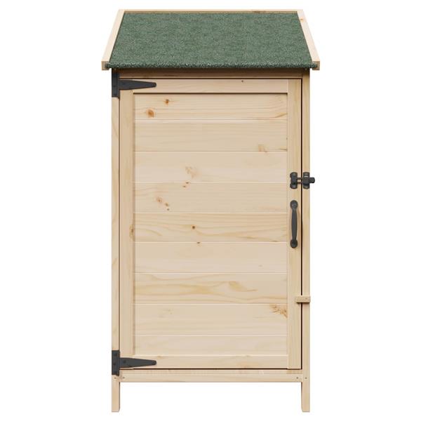 Grote foto vidaxl tuinschuur naturel 59 x 56 x 113 5 cm bewerkt hout tuin en terras tuinhuisjes en blokhutten