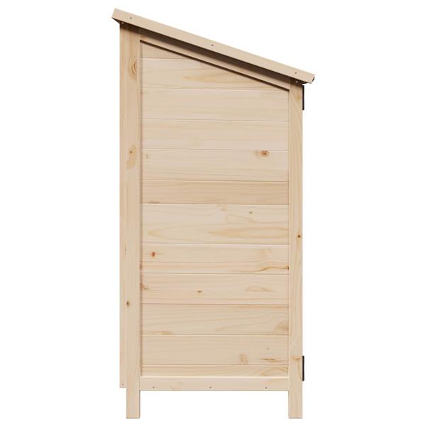 Grote foto vidaxl tuinschuur naturel 59 x 56 x 113 5 cm bewerkt hout tuin en terras tuinhuisjes en blokhutten