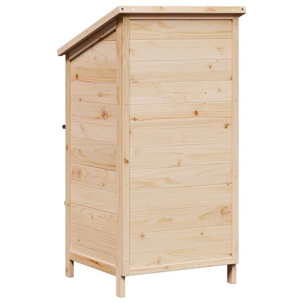 Grote foto vidaxl tuinschuur naturel 59 x 56 x 113 5 cm bewerkt hout tuin en terras tuinhuisjes en blokhutten