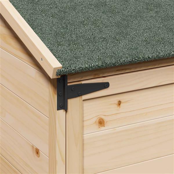 Grote foto vidaxl tuinschuur naturel 59 x 56 x 113 5 cm bewerkt hout tuin en terras tuinhuisjes en blokhutten