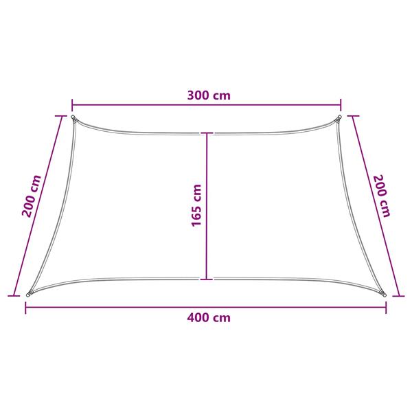 Grote foto vidaxl zonneschaduwzeil lichtgrijs en wit. 3 4 x 2 m hdpe tuin en terras overige tuin en terras