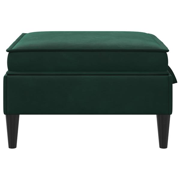 Grote foto vidaxl sofa kruk met opslag donkergroen fluweel huis en inrichting bankstellen
