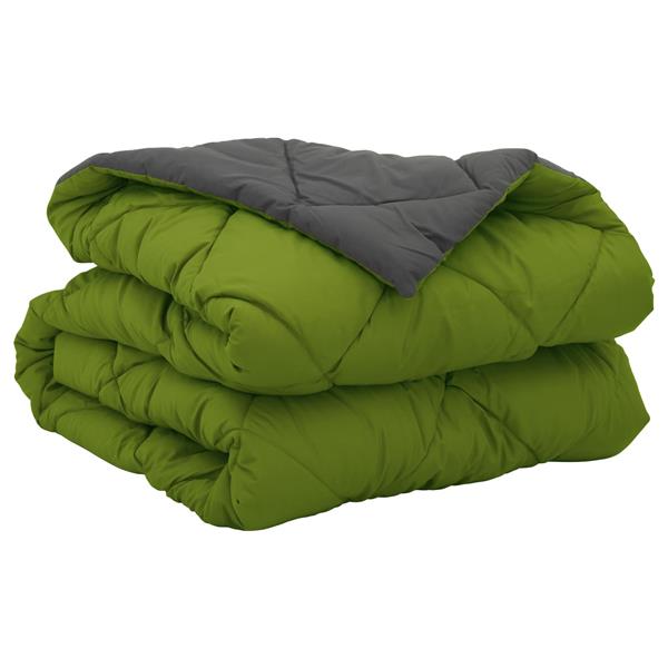 Grote foto vidaxl zomerdekbed groen en antraciet 220 x 155 cm microfiber huis en inrichting bedden