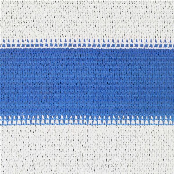 Grote foto vidaxl zonneschaduwzeil blauw en wit 2 x 3 m hdpe tuin en terras overige tuin en terras