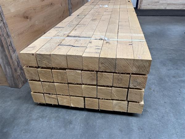 Grote foto 120x120mm x 300 cm fijnbezaagde eikenhouten palen doe het zelf en verbouw hout en planken