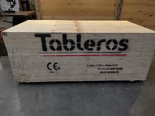 Grote foto 18mm underlayment 122x244 rechte zijde doe het zelf en verbouw hout en planken