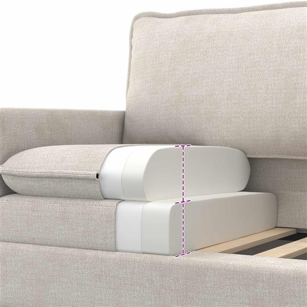 Grote foto vidaxl bank cr mekleurig 156 x 81 x 87 5 cm polyester huis en inrichting bankstellen