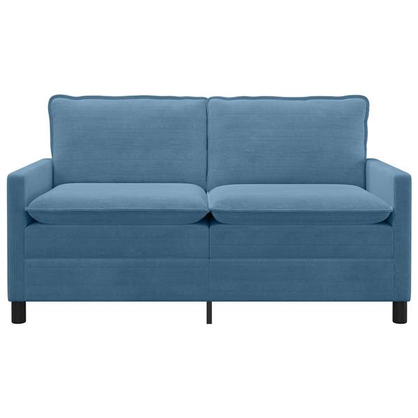 Grote foto vidaxl bank blauw 156 x 81 x 87 5 cm stof huis en inrichting bankstellen