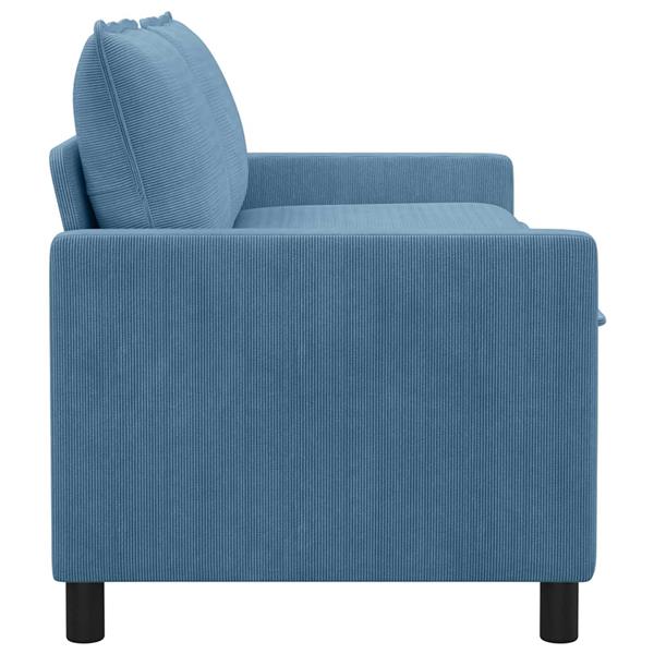 Grote foto vidaxl bank blauw 156 x 81 x 87 5 cm stof huis en inrichting bankstellen