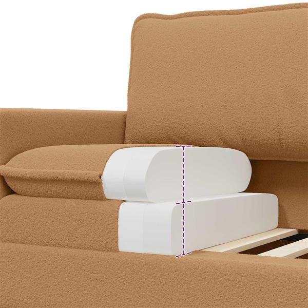 Grote foto vidaxl bank beige 156 x 81 x 87 5 cm stof huis en inrichting bankstellen