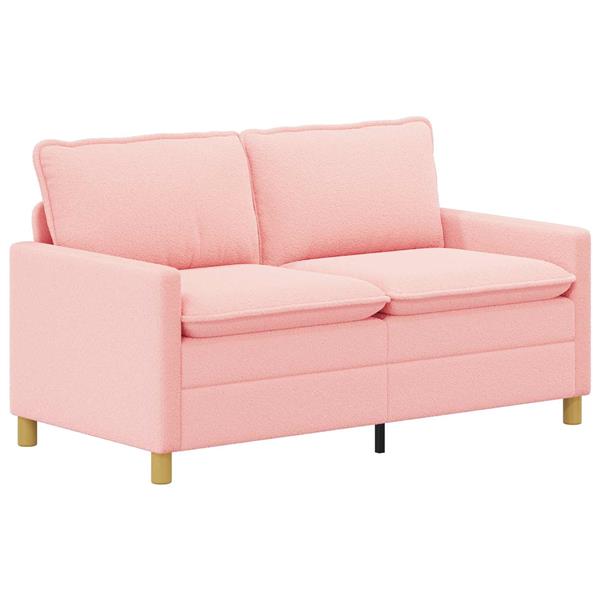 Grote foto vidaxl bank roze 156 x 81 x 87 5 cm stof huis en inrichting bankstellen