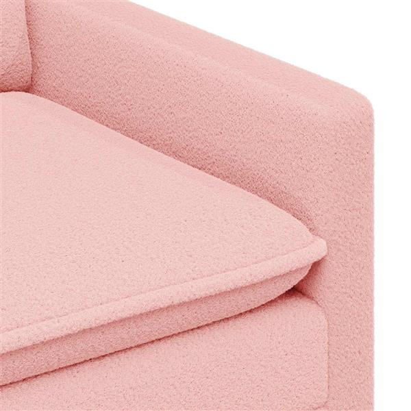 Grote foto vidaxl bank roze 156 x 81 x 87 5 cm stof huis en inrichting bankstellen