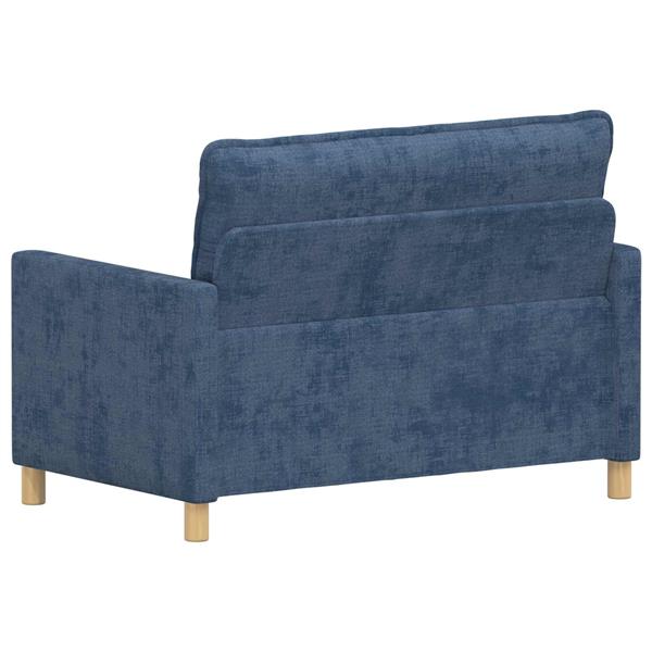 Grote foto vidaxl bank blauw 126 x 81 x 87 5 cm polyester huis en inrichting bankstellen