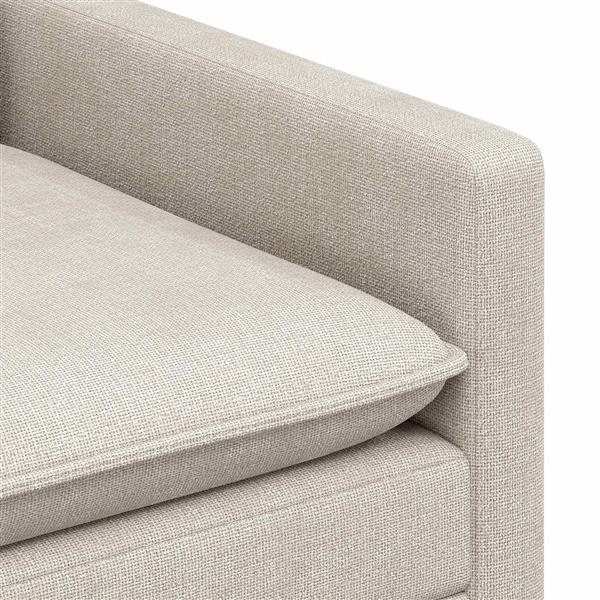 Grote foto vidaxl bank cr mekleurig 126 x 81 x 87 5 cm polyester huis en inrichting bankstellen