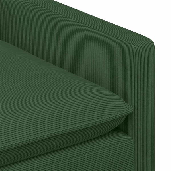 Grote foto vidaxl bank jungle groen 126 x 81 x 87 5 cm stof huis en inrichting bankstellen