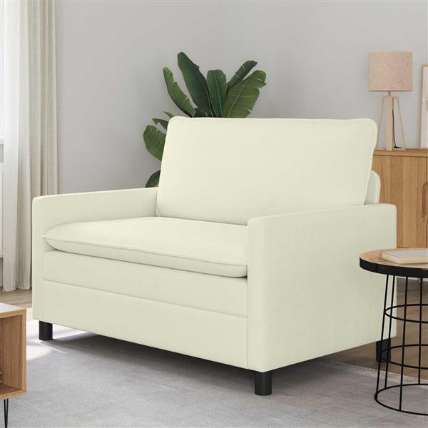 Grote foto vidaxl bank cr mekleurig 126 x 81 x 87 5 cm stof huis en inrichting bankstellen
