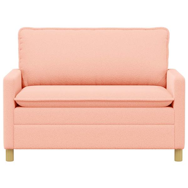 Grote foto vidaxl bank roze 126 x 81 x 87 5 cm stof huis en inrichting bankstellen