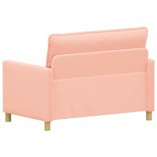 Grote foto vidaxl bank roze 126 x 81 x 87 5 cm stof huis en inrichting bankstellen
