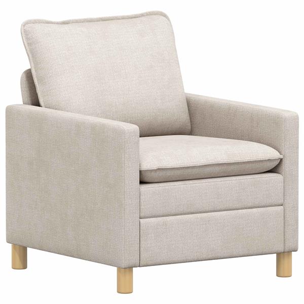 Grote foto vidaxl bank cr mekleurig 76 x 81 x 87 5 cm polyester huis en inrichting bankstellen
