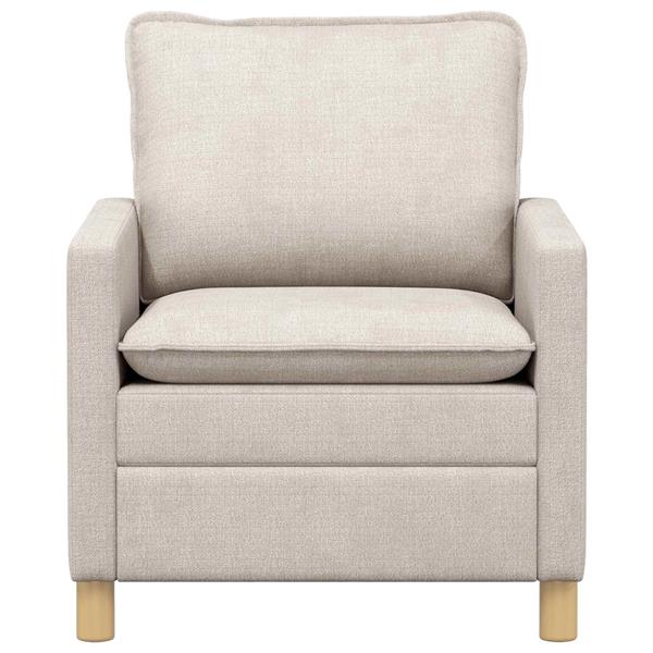 Grote foto vidaxl bank cr mekleurig 76 x 81 x 87 5 cm polyester huis en inrichting bankstellen