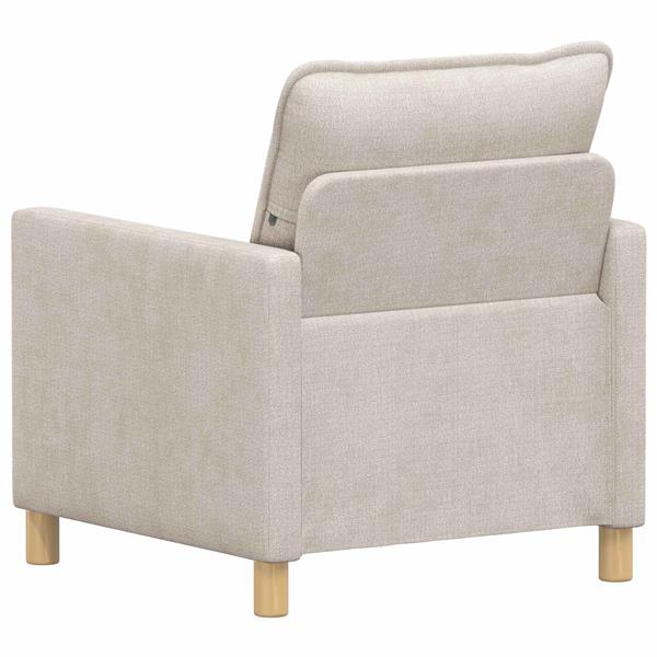 Grote foto vidaxl bank cr mekleurig 76 x 81 x 87 5 cm polyester huis en inrichting bankstellen