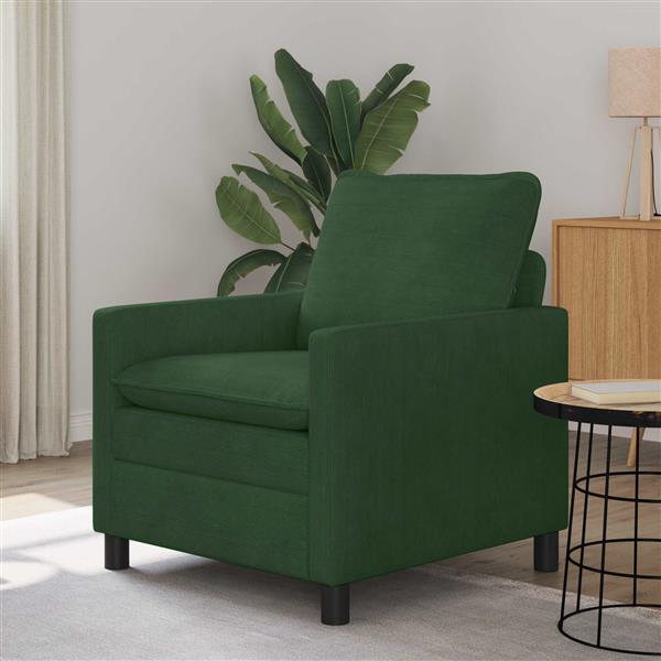 Grote foto vidaxl bank jungle groen 76 x 81 x 87 5 cm stof huis en inrichting bankstellen