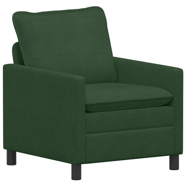 Grote foto vidaxl bank jungle groen 76 x 81 x 87 5 cm stof huis en inrichting bankstellen