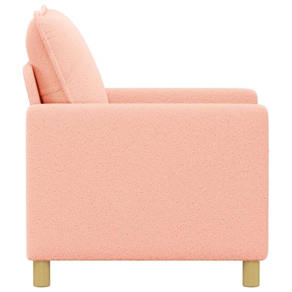 Grote foto vidaxl bank roze 76 x 81 x 87 5 cm stof huis en inrichting bankstellen