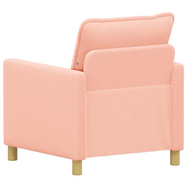 Grote foto vidaxl bank roze 76 x 81 x 87 5 cm stof huis en inrichting bankstellen