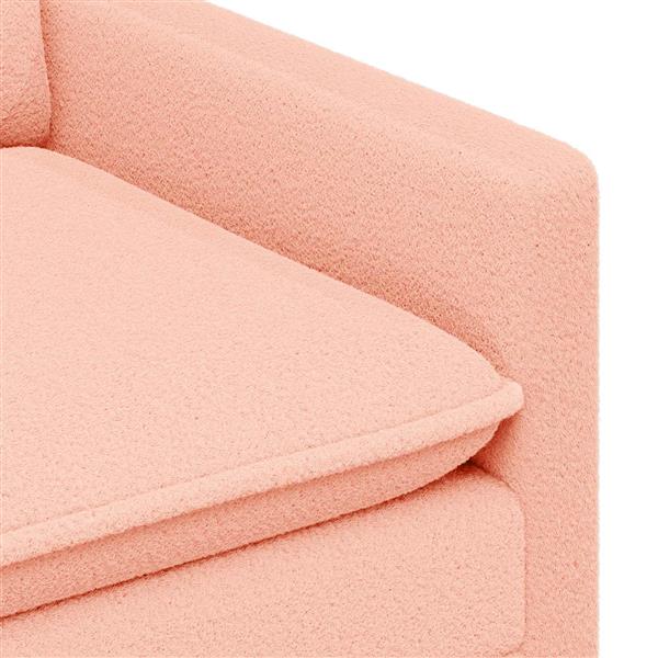 Grote foto vidaxl bank roze 76 x 81 x 87 5 cm stof huis en inrichting bankstellen