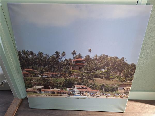 Grote foto 2 posters ingelijst op linnendoek huis en inrichting kunst