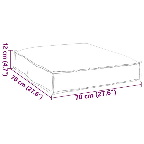 Grote foto vidaxl kussen zwart 70 x 70 x 12 cm oxford stof huis en inrichting woningdecoratie