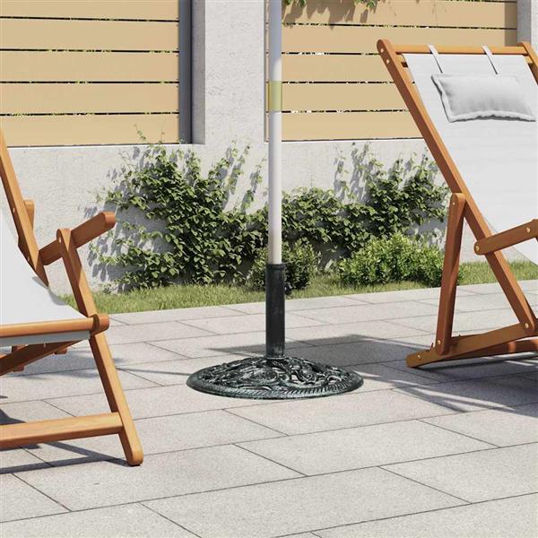 Grote foto vidaxl parasolvoet 12 kg 48 cm gietijzer tuin en terras overige tuin en terras