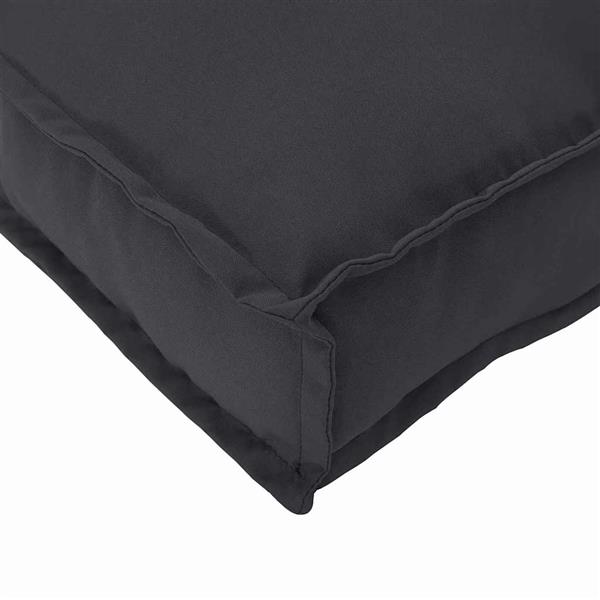 Grote foto vidaxl kussen zwart 70 x 40 x 12 cm oxford stof huis en inrichting woningdecoratie