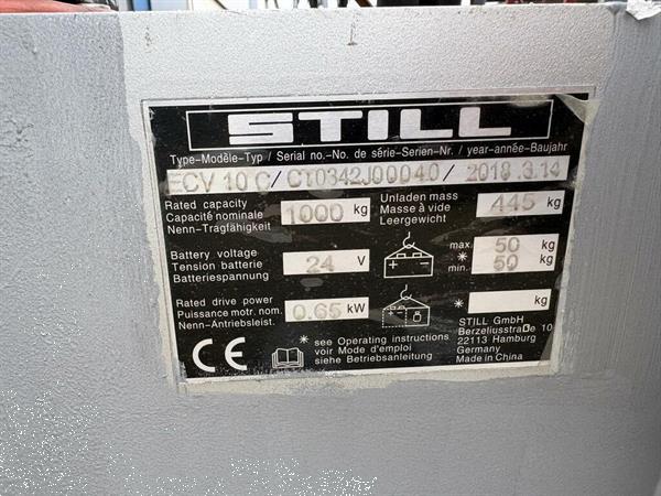 Grote foto vs 22878 elektrische compacte stapelaar still ecv10 doe het zelf en verbouw hefwerktuigen