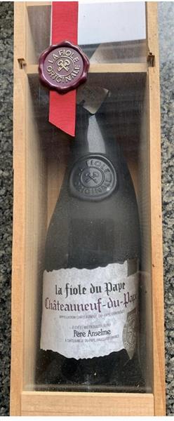 Grote foto chateau neuf de pape verzamelen wijnen